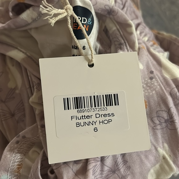 Bamboo ruffle sleeve bunny dress (brand new with tags) - Picture 2 of 2